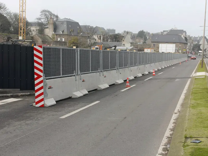 Sécurisation des piétons à proximité d’un chantier